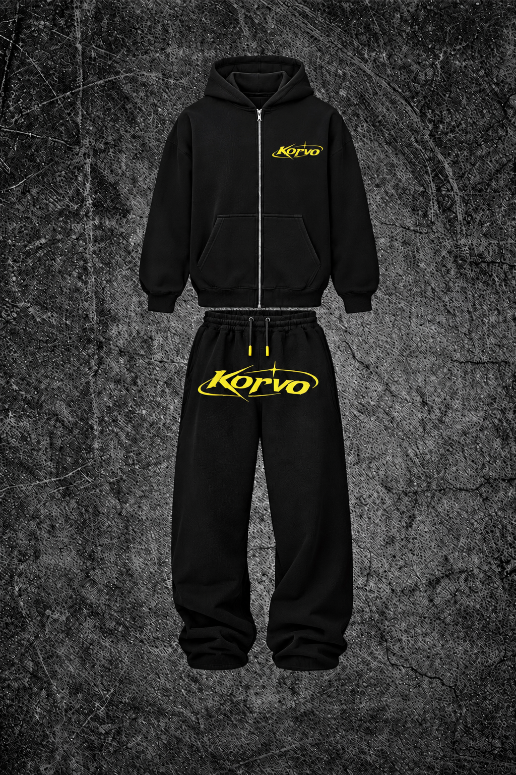 yellow Korvo 2 piece
